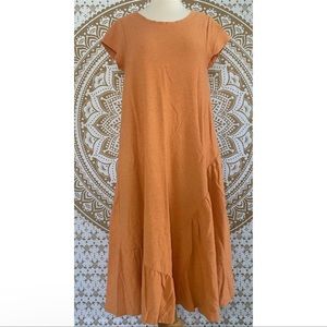EUC Medium Free People Beach Orange Lena Maxi Dress!